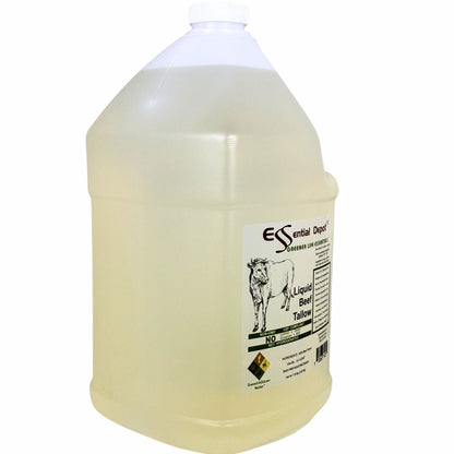 LIQUID Beef Tallow - 1 Gallon - 7.8 lb - FOOD GRADE - No Additives - for soap and skin care products