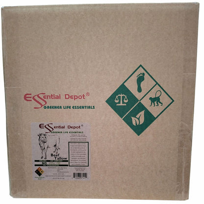 Beef Tallow - Perfectly Engineered for Soap - 50 lbs in poly bag in box - FOOD GRADE